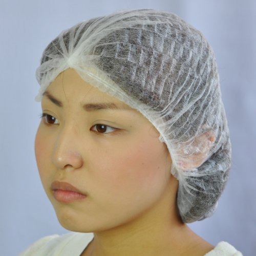 布施商店 横に開くだけ 簡単にかぶれる 使い捨て 不織布 ヘアキャップ FT-900 【10枚入】