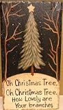 Oh Christmas Tree Slate Decorative Wall Hanging