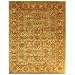 Safavieh Heritage Collection HG811A Handmade Green and Gold Hand-Spun Wool Oval Area Rug, 4-Feet 6-Inch by 6-Feet 6-Inch