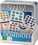 Cardinal Industries Double Fifteen Color Dot Dominoes in a Collectors Tin