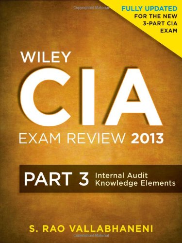 Wiley CIA Exam Review 2013, Internal Audit Knowledge Elements (Part 3)