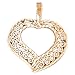 CleverSilver's 14K Gold Pendant Filigree title=