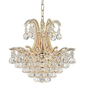 Vienna Full Spectrum Palais Gold Crystal 18 Wide Chandelier