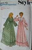 Style 4979 Sewing Pattern : Ladies Long Dress (Size 10 : Bust 32.5in)