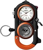 DAKOTA (ダコタ) カラビナウォッチ Cuff clip DWC-4032OR リールリング LEDライトつき