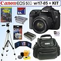 Canon EOS-50D 15.1MP Digital SLR Camera With EF-S 17-85mm f/4-5.6 Image Stabilized USM SLR Lens + 8GB Deluxe Accessory Kit