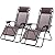 New Zero Gravity Chairs Case Of 2 Lounge Patio Chairs Outdoor Yard Beach O62