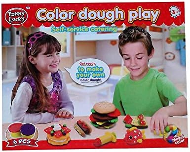 Color Clay Play Dough DIY Making Kit-6 pcs