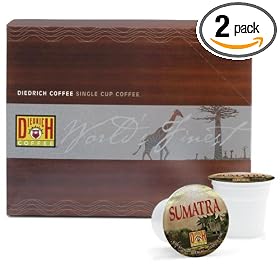 Diedrich Coffee Sumatra, Medium, 24-Count K-Cups for Keurig Brewers (Pack of 2)
