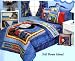 Olive Kids Trains Planes Trucks twin bedskirt (bedruffle)