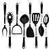 KitchZen 8 Piece Stainless Steel Cooking Utensils Set, MADE IN USA