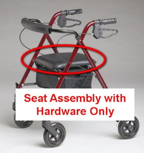 Replacement Seat Assembly with Hardware for MDS86825SL Ultralight Rollator