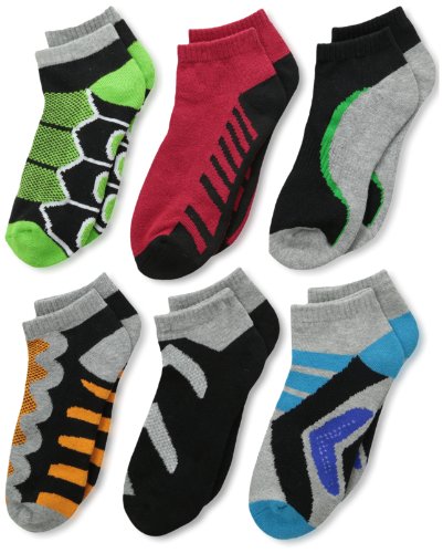 Jefferies Socks Boys 8-20 Tech Sport Low Cut Socks 6 Pair Pack