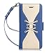 iPhone 8 Plus Case,iPhone 7 Plus Case,WWW [Lace Series] RFID-Resisting PU Leather Wallet Case Flip Phone Case Cover with Card Slots for iPhone 7 Plus/8 plus Navy Blue