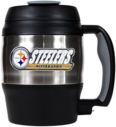 PITSBURGH STEELERS NFL 52OZ JUMBO HEAVY DUTY TRAVEL MUG