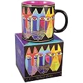Laurel Burch Mug-Tribal Cats