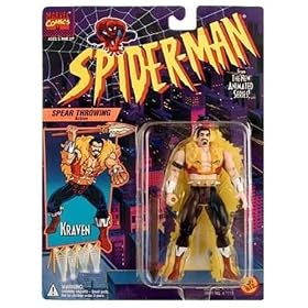 Spider-Man the Animated Series Kraven the Hunter with Spear Throwing Action