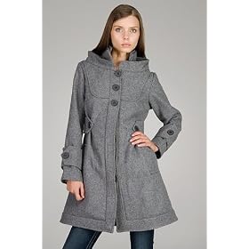 Mike and Chris Garrett Grey Melton Wool Coat by Mike & Chris
