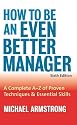 Bestsellers cluster sheet: How to Be An Even Better Manager: A Complete A to Z of Proven Techniques and Essential Skills: 8