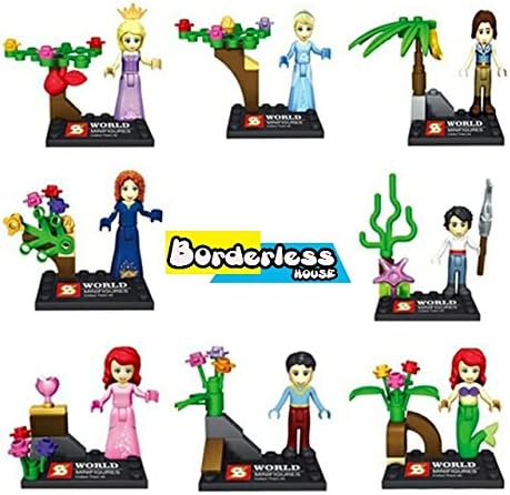 Borderless House New Arrival Building Blocks Super Heroes Princess Minifigures Princess Girl Friends Stephanie/Mia/Emma/Olivia Compatible With Legoe( Without Original Box )