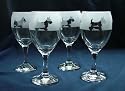 Scottish Highland Terrier dog gift wine glasses