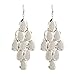 D EXCEED Women's Metal Tear Drop Chandelier Tiered Dangle Earrings, 3.15