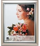 Kiera Grace Courtney Picture Frame, 8 by 10-Inch, Titanium with Silver Accent