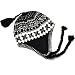 Alki'i Aviator Helmet mens/womens warm beanie snowboarding winter snow hats, Black
