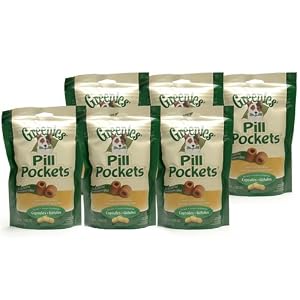 6PK Pill Pockets LARGE Dog 47.4 oz (180 Chicken pockets) by Pill Pockets