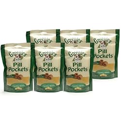 6PK Pill Pockets LARGE Dog 45.6 oz (180 Chicken pockets)