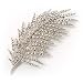 Stunning Large Crystal Leaf Brooch