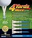 New! 4 Yards More Golf Tee 4-pack - 3 1/4 Blue