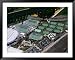 Aerial View of Melbourne Tennis Centre, Melbourne, Australia Places Framed Art Poster Print by Christopher Groenhout, 49x39