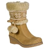 Girls' Cherokee Galilea Pom Sweatr Boot Tan