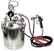 Pressure Tank Spray Gun with 1.5 mm Nozzle 2-1/2 Gal. Pressure Pot & Spray Gun with Hoses