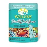 Wellness 24-Pack Healthy Indulgence Chicken, Crab and Herring Recipe Cat Food, 3-Ounce Pouches