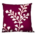 100% Thai Silk Decorative Pillow - Garnish Plum (18 x 18")