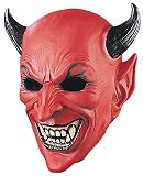 Very Scary Adult Horned Devil Deluxe Latex Costume Mask
