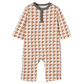 DWELL STUDIO Ls Unionsuit Orange 3-6M - 3-6M