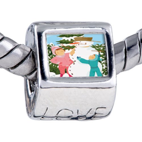 Christmas Gifts Snowman Making Beads - Biagi Bead & Bracelet Compatible Gift