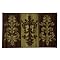 Home Murphy Damask Rug Collection - Chocolate/Green