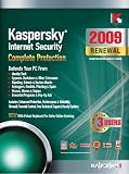 Kaspersky Internet Security 2009, 3-Desktop, 1 year Renewal Subscription (PC)