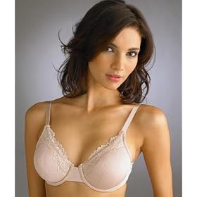Liz Claiborne Lace Trim Jacquard Underwire Bra