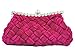 Chicastic Pleated and Braided Rhinestone studded Wedding Evening Bridal Bridesmaid Clutch Purse
