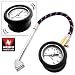 Professional Heavy-Duty Tire Gauge with Large Dial, Flex Hose - 10 to 160 PSI