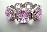 18k White Gold Kunzite Bracelet