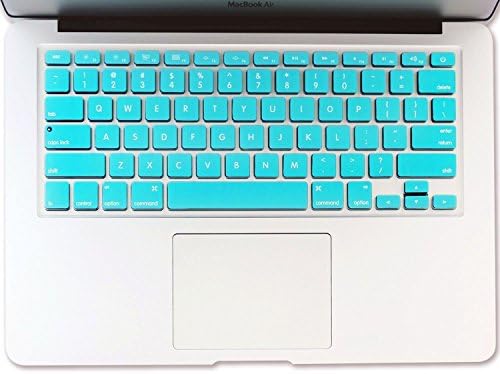 Keyboard Cover (2 packs) Silicone Skin for MacBook Air 13" and MacBook Pro 13" 15" 17" with or w/out Retina Cover iMac - iBart Turquoise (Set of Two Keyboard Covers)