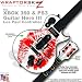 Big Kiss Red on White WraptorSkinz Skin fits XBOX 360 & PS3 Guitar Hero III Les Paul Controller (GUITAR NOT INCLUDED)