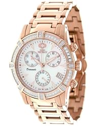 Swiss Precimax Womens SP12082 Desire Elite Diamond Mother-Of-Pearl Dial Watch