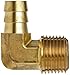 Anderson Metals Brass Hose Fitting, 90 Degree Elbow, 5/8
